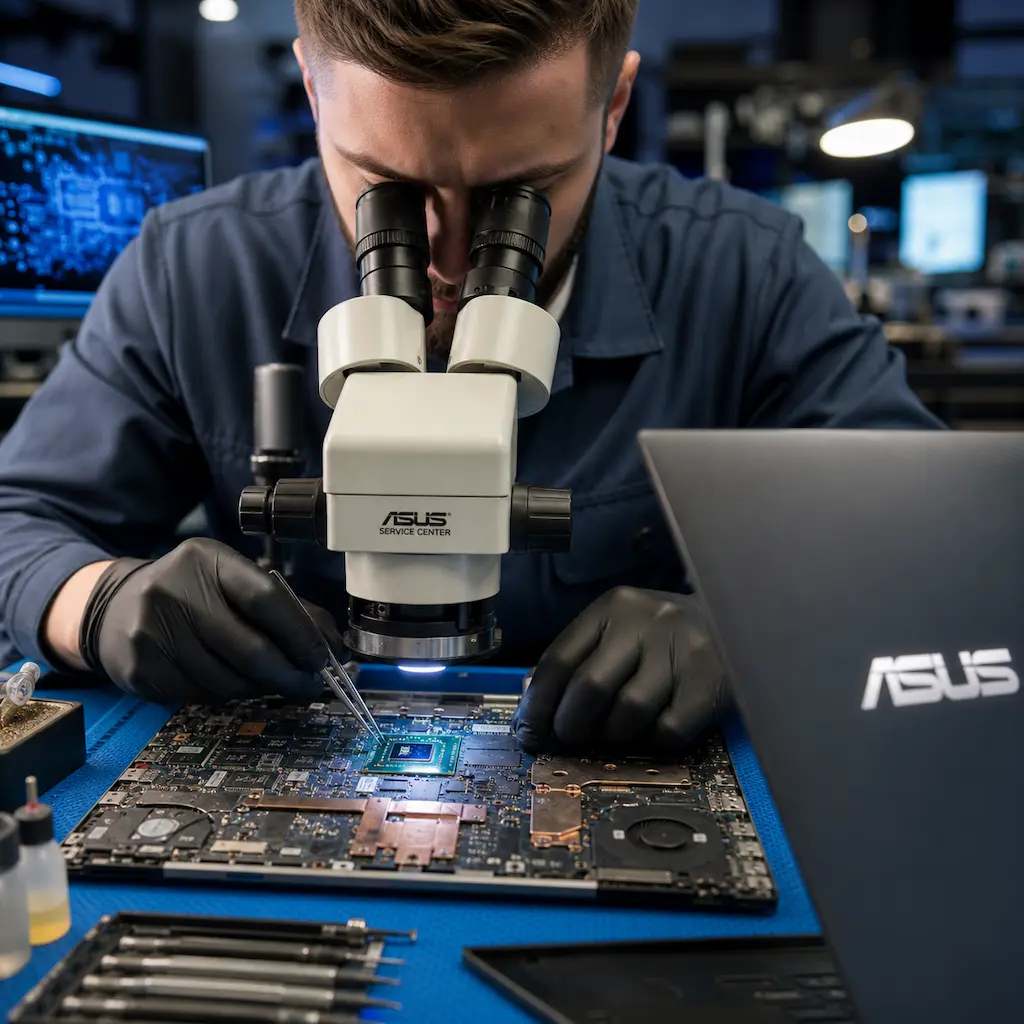 Замена видеокарты ноутбука Asus в Чехове