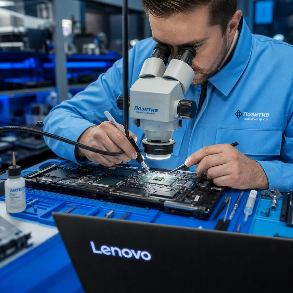 Замена видеокарты ноутбука Lenovo в Чехове