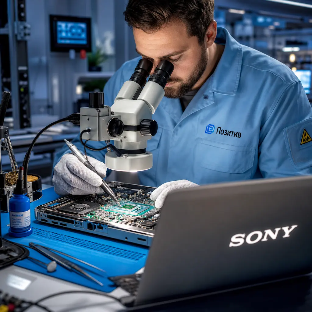 Замена видеокарты ноутбука Sony в Чехове