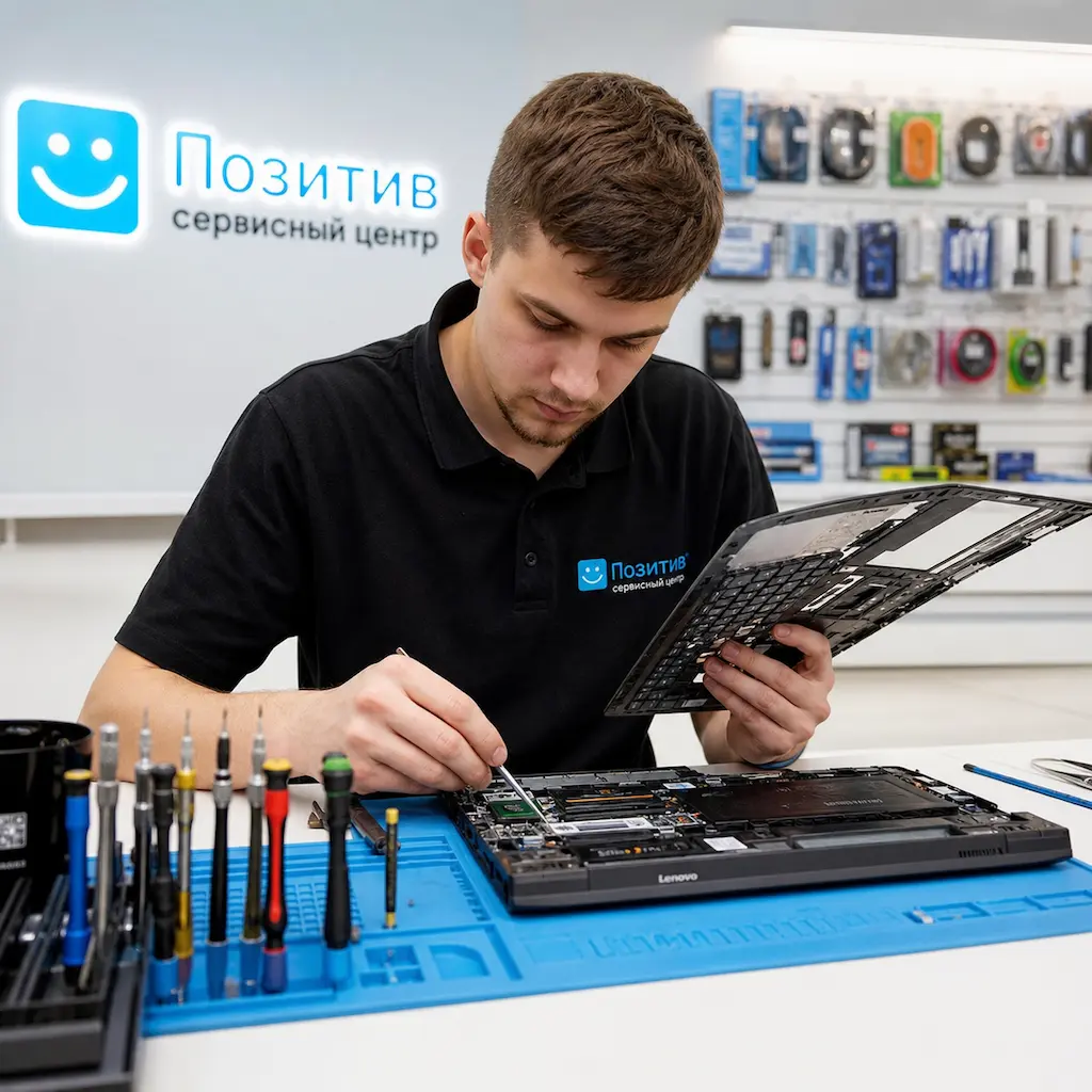 заменить клавиатуру на ноутбуке Lenovo в Чехове