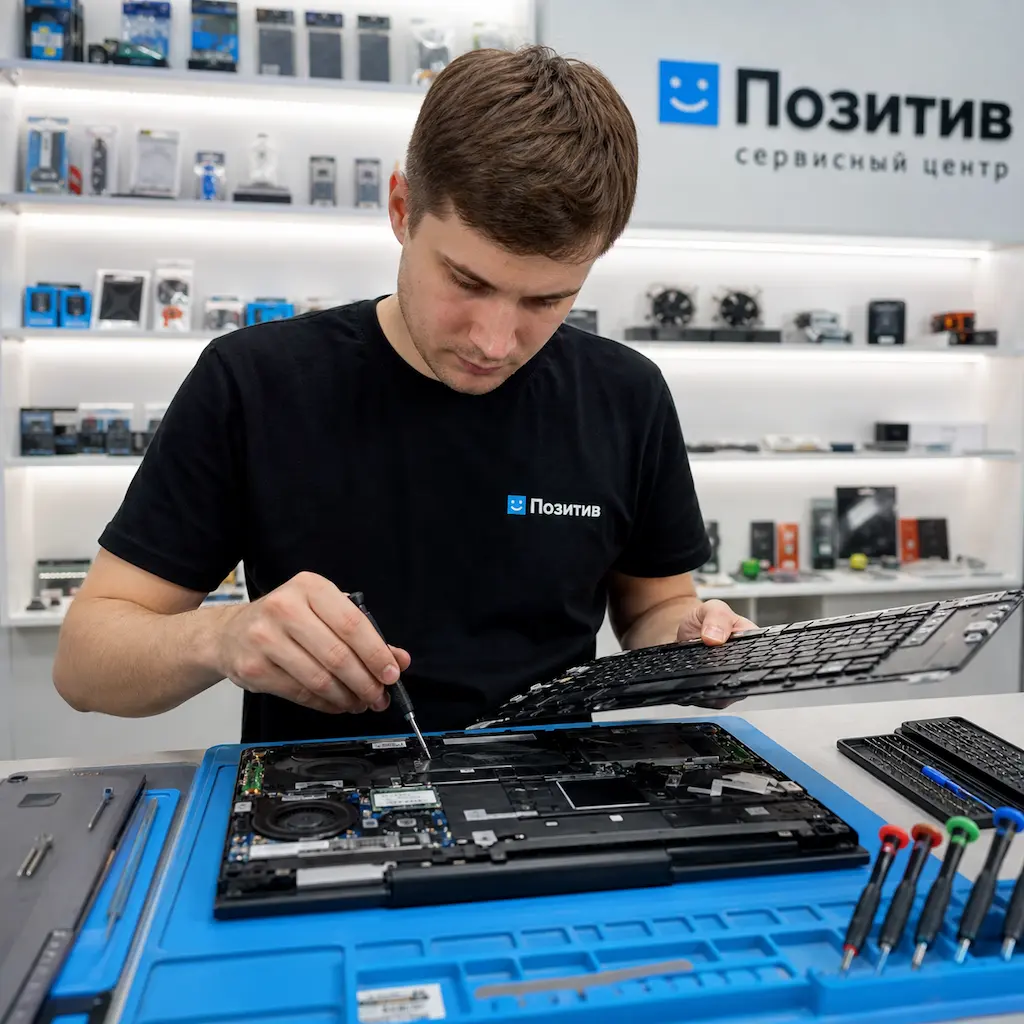 заменить клавиатуру на ноутбуке Samsung в Чехове