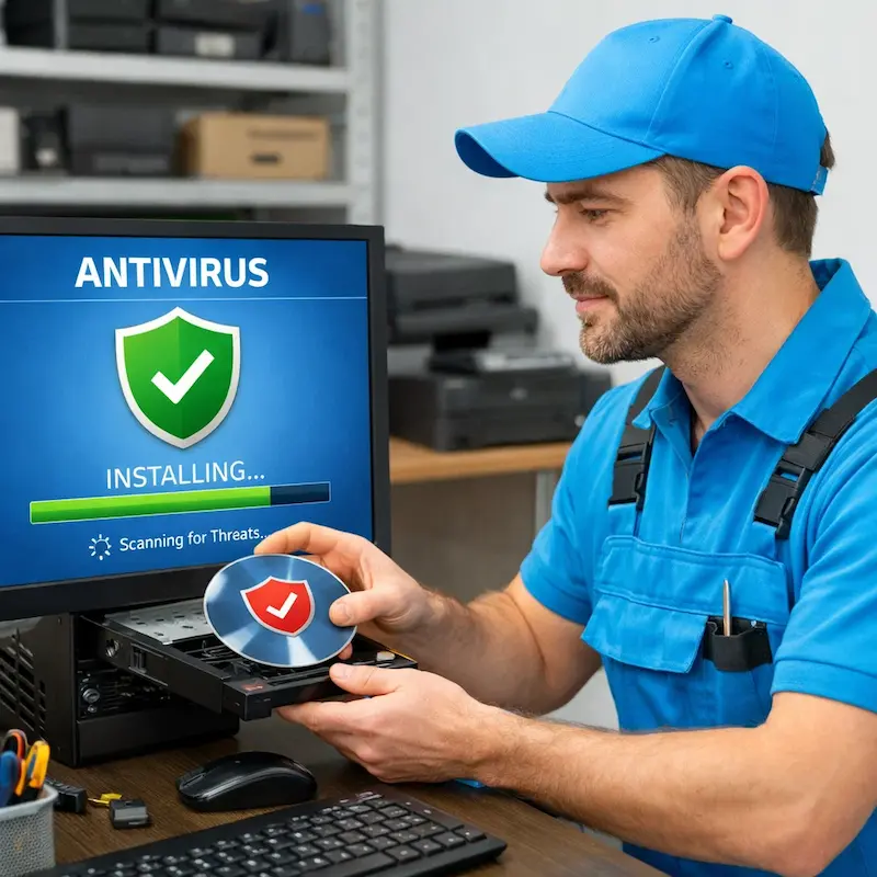 Установка антивируса в Чехове на дому